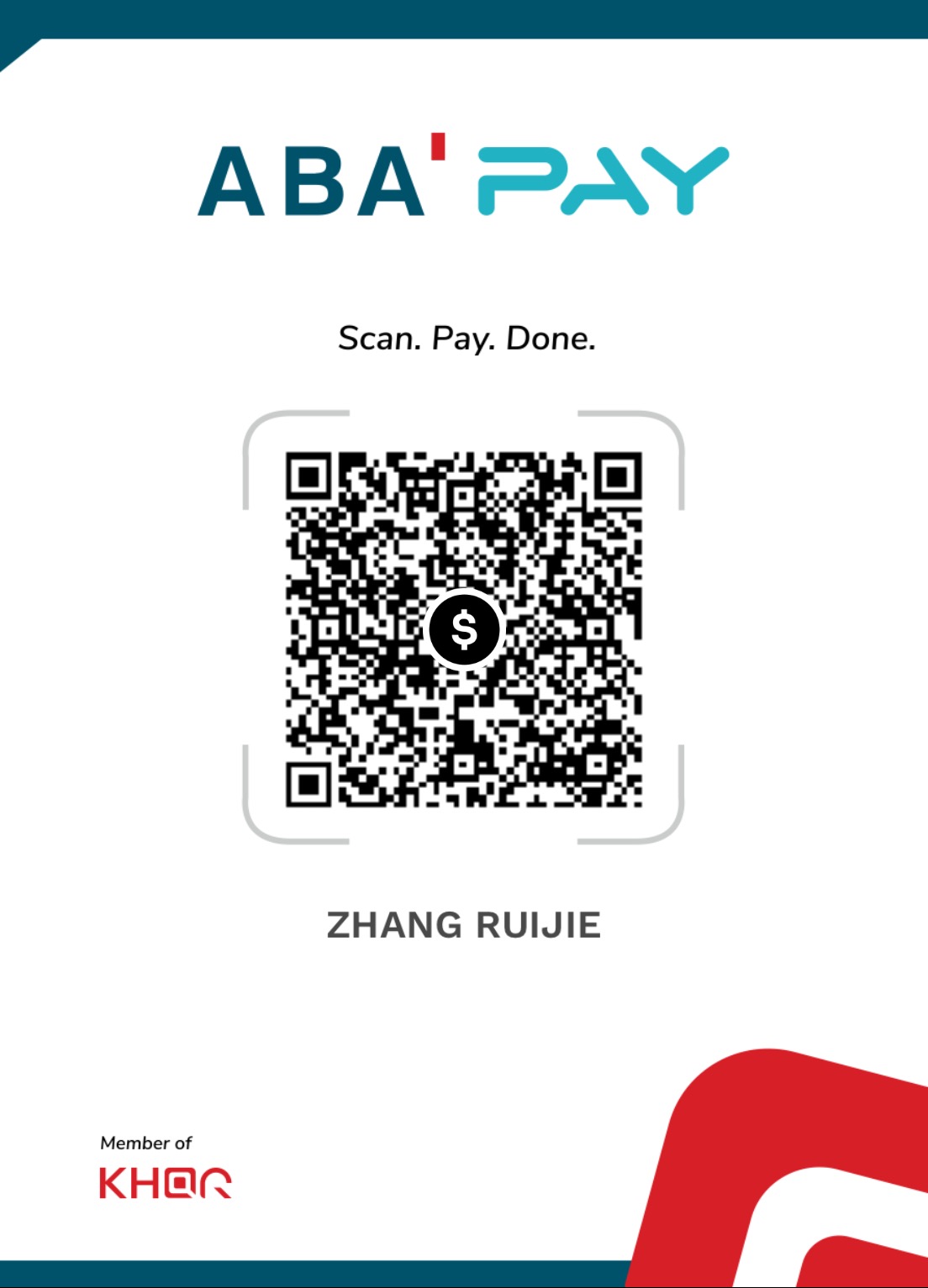 Home - Light Luxury ABA KHQR payment code